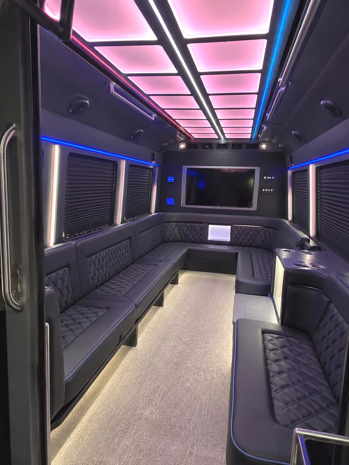 28 Passenger Party Bus Interior
