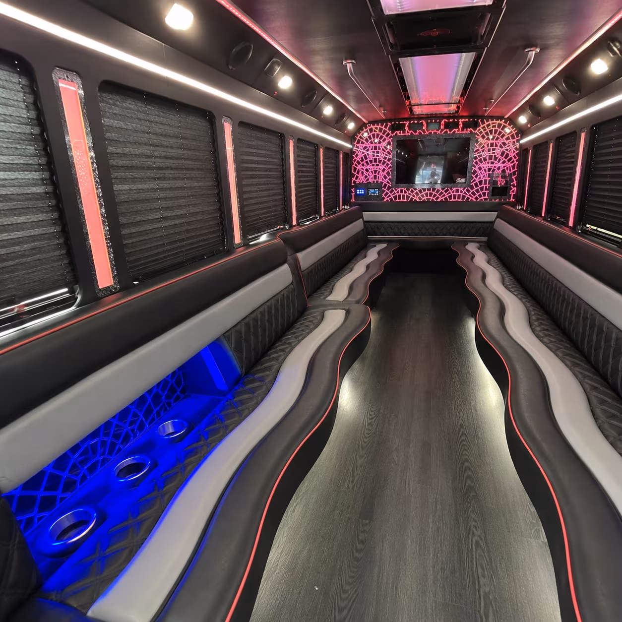 Norfolk Birthday, Sweet 16, & Quinceañera Transportation party bus exterior
