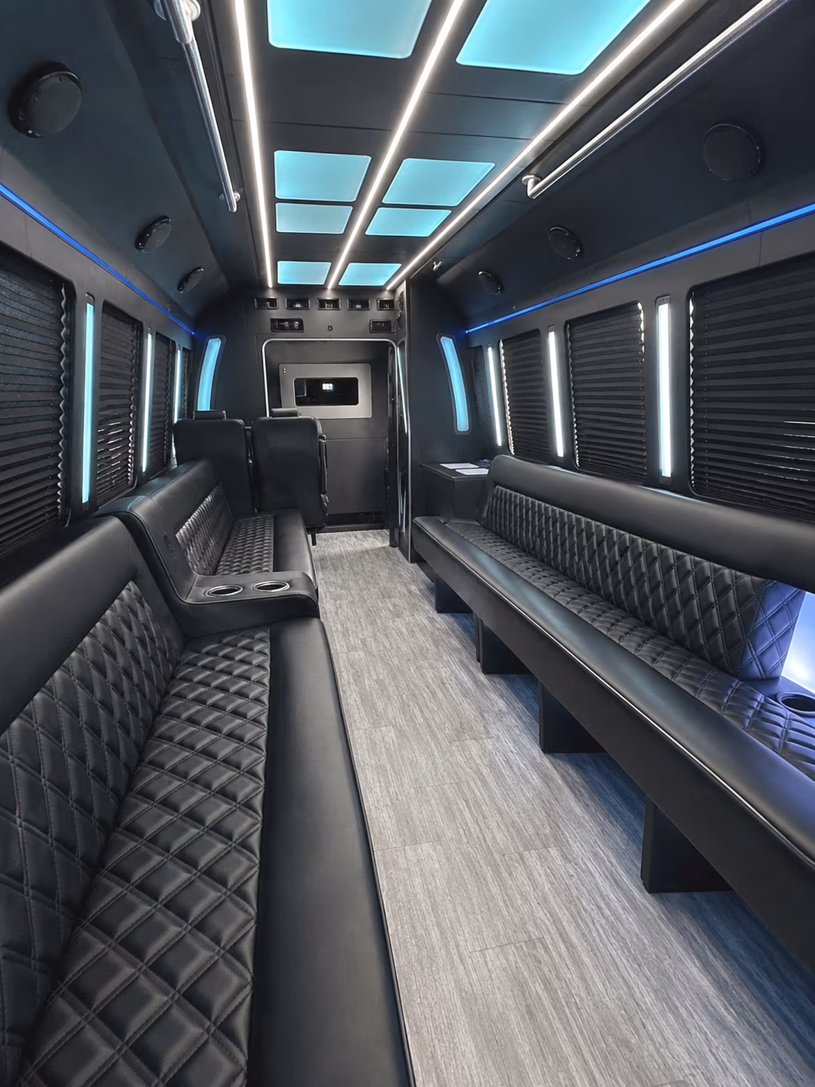 Norfolk Private Event Transportation party bus interior