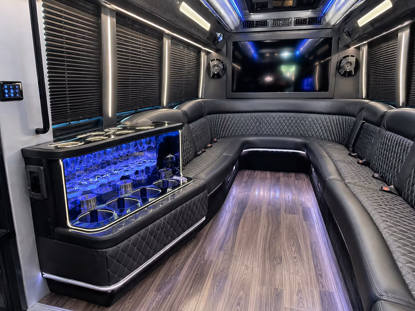 Norfolk Private Event Transportation party bus exterior