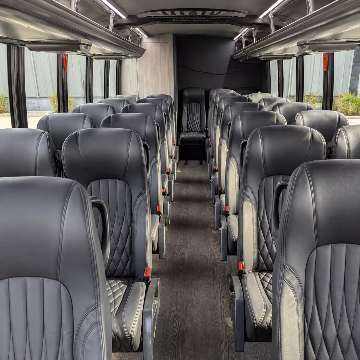 Norfolk School Event Transportation party bus exterior